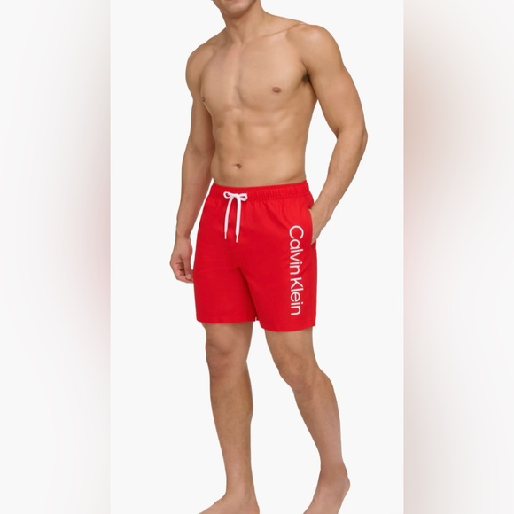 CALVIN KLEIN CORE VOLLEY SWIM TRUNKS, NWT - Picture 3 of 5